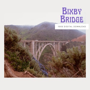 Bixby Bridge in the Fog California Wall Art - 10 x 8 Digital Download