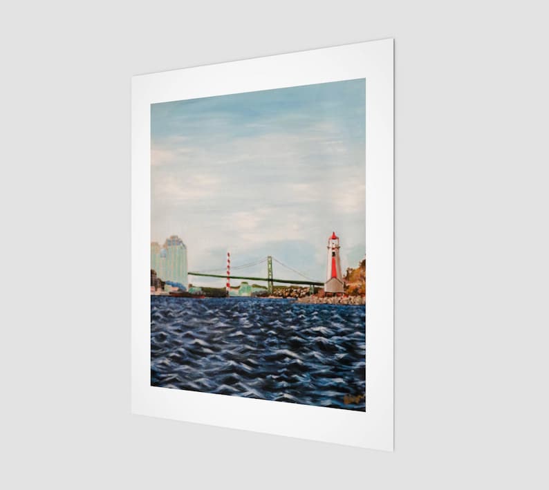 Halifax Harbour Travel Poster Nova Scotia Nautical Wall Art Etsy