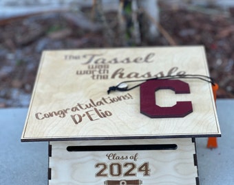 Personalized Graduation Cap Card Box