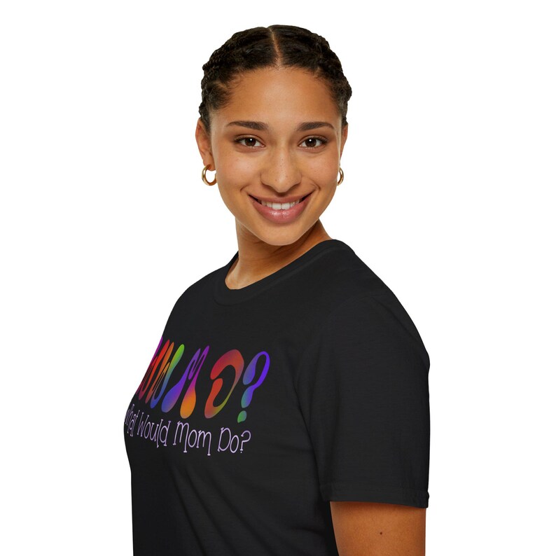 WWMD? What Would Mom Do? Tie-Dye Unisex Softstyle T-Shirt image 8