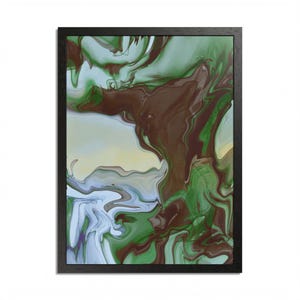 Abstract Framed Poster: Colorful Modern Art, Ready to Hang