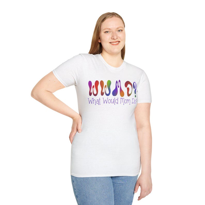 WWMD? What Would Mom Do? Tie-Dye Unisex Softstyle T-Shirt image 10