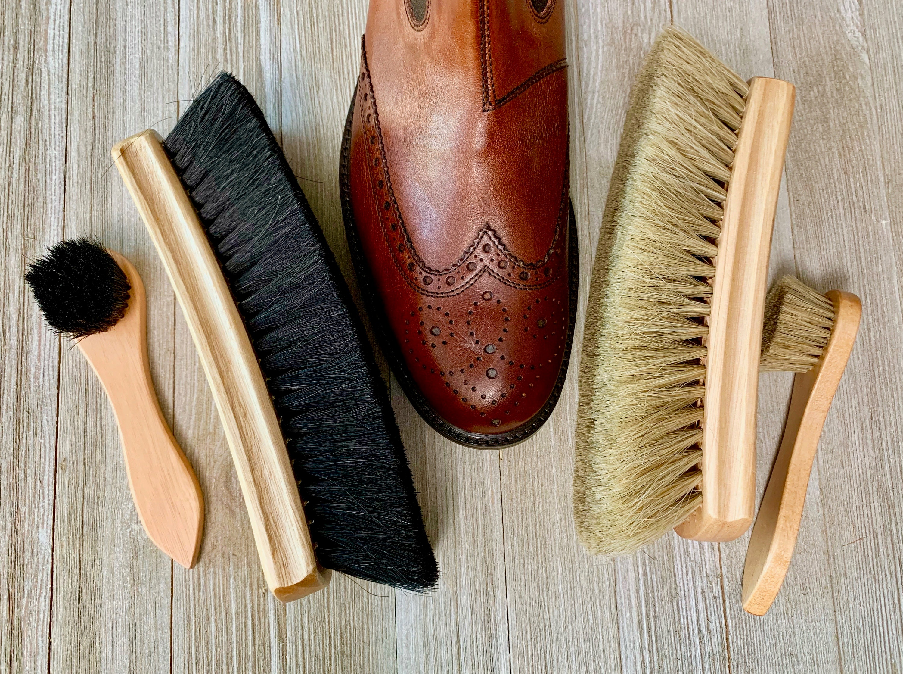 Shoe Shine kit. Shoe Polish Brush & Polish Applicators Shoe Etsy