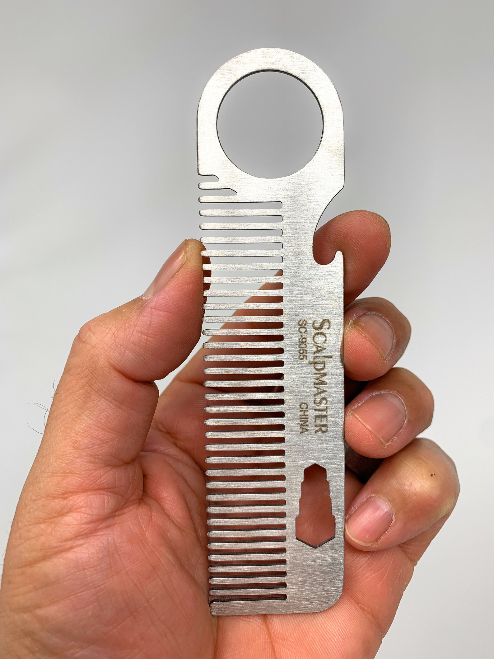 New Stainless Steel Beard Comb Metal Comb Gift for Him Beard Etsy