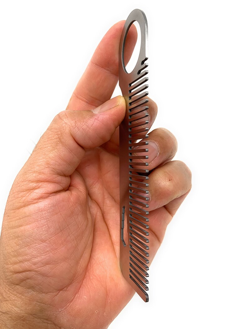 New Stainless Steel Beard Comb Metal Comb Gift for Him Beard Etsy