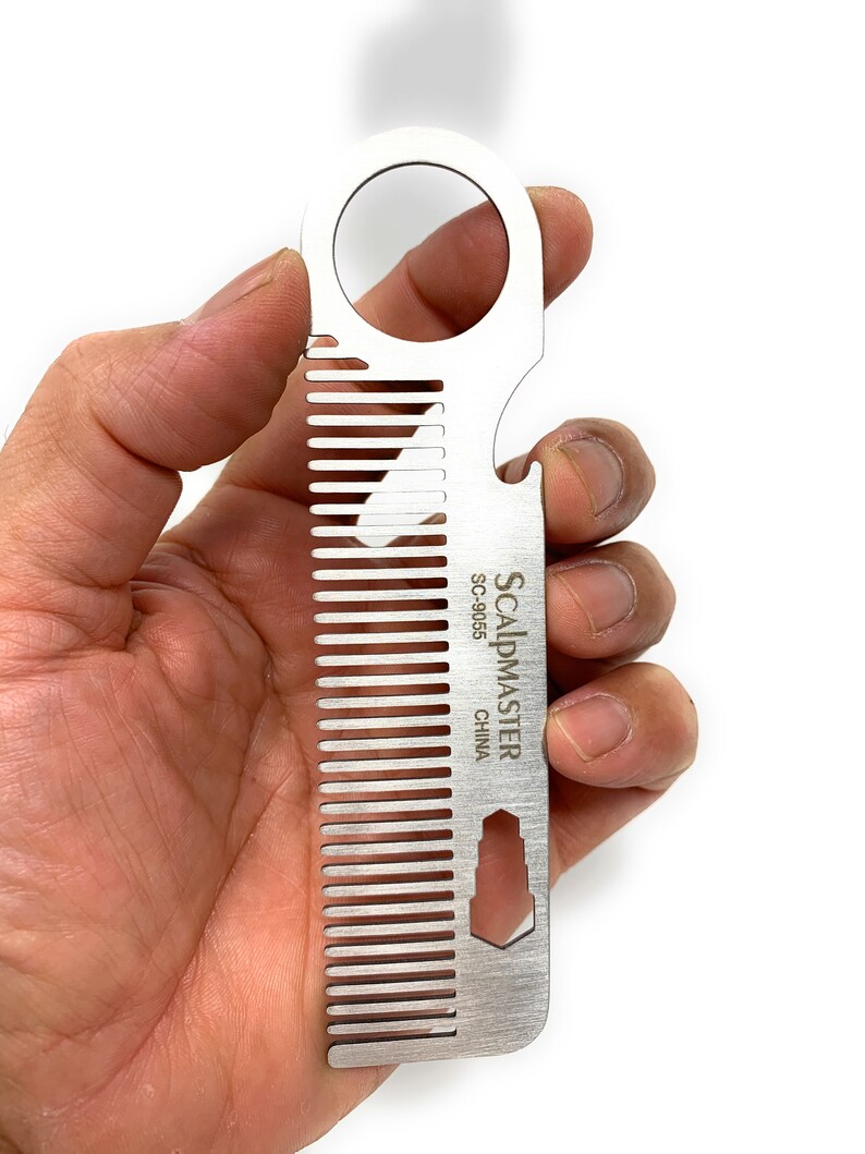 New Stainless Steel Beard Comb Metal Comb Gift for Him Beard Etsy