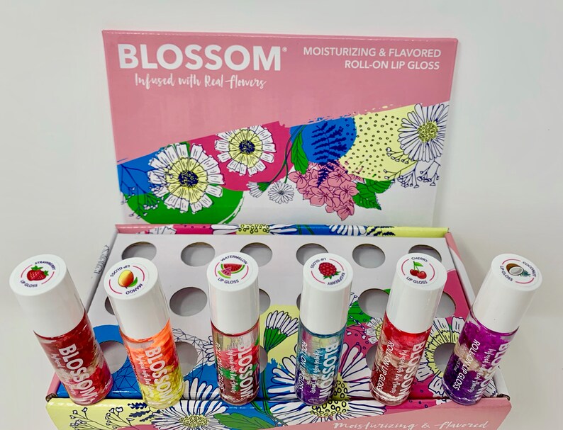 Blossom RollOn Lip Gloss Rollerball Lip Gloss Infused with Etsy Blossom RollOn Lip Gloss Rollerball Lip Gloss Infused with Etsy
