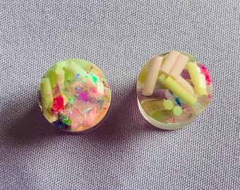 10mm rainbow sprinkle plugs