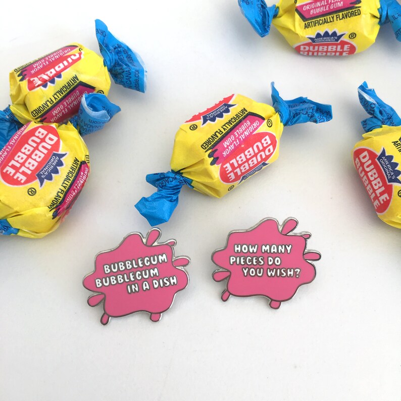 Bubblegum Bubblegum in A Dish Best Friends Enamel Pin Set Etsy