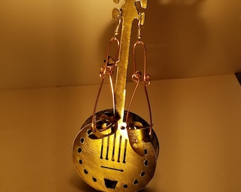 Hoe Down, Country Musik, Musiker Ohrringe, Bluegrass, Banjo, Country Dancing, Cowgirl Ohrringe, Südländische Musik, Americana Ohrringe