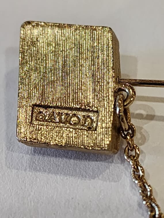 Avon Vintage Gold Tone Rotary Telephone Stick Pin