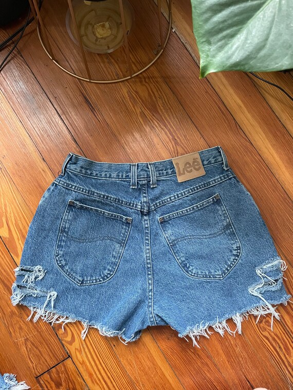 Vintage Lee Denim Cut Off Shorts - image 2