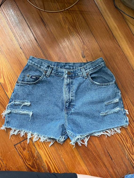 Vintage Lee Denim Cut Off Shorts - image 1