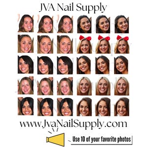 Adesivi per unghie personalizzati / Adesivi per nail art personalizzati / Tatuaggi per unghie personalizzati / Trasferimento di foto e logo personalizzato per unghie
