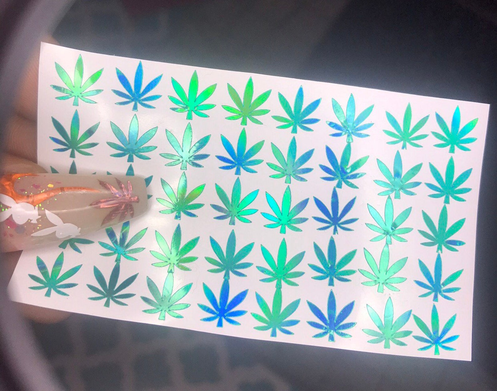 Weed Nail Stickers - wide 6