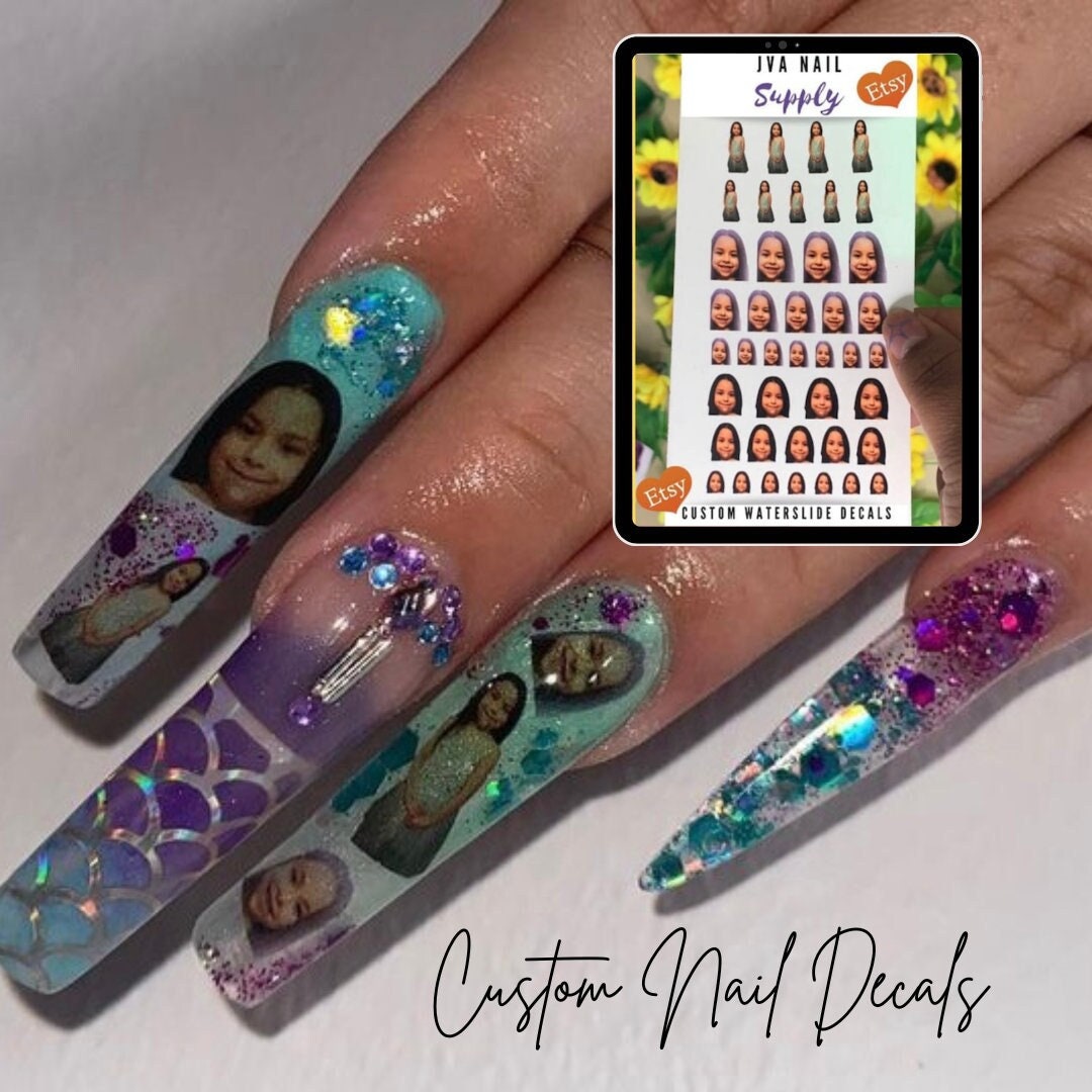 Create Your Own Nail Art Waterslide Decals Custom Photo Water Decals