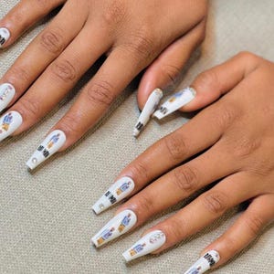 Create Your Own Nail Art Waterslide Decals | Custom Photo Water Decals for manicure | Custom Nail Decal Waterslide image 6