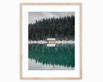 Lake Louise Cabin Inception Giclee Photo Print |  | Physical Photo Print | Hahnemuhle Photo Rag Paper | Photography | Lake Louise, Canada