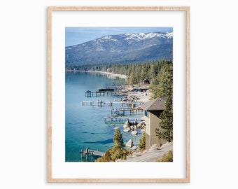 Incline Village Docks Giclee Photo Print |  | Physical Photo Print | Hahnemuhle Photo Rag Matte Paper | Photography | Lake Tahoe | Nevada