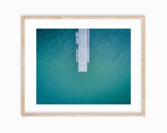 Marla Bay, Tahoe Morning Dock Aerial Giclee Photo Print |  | Physical Photo Print | Hahnemuhle Photo Rag | Fine Art Photography | Lake Tahoe