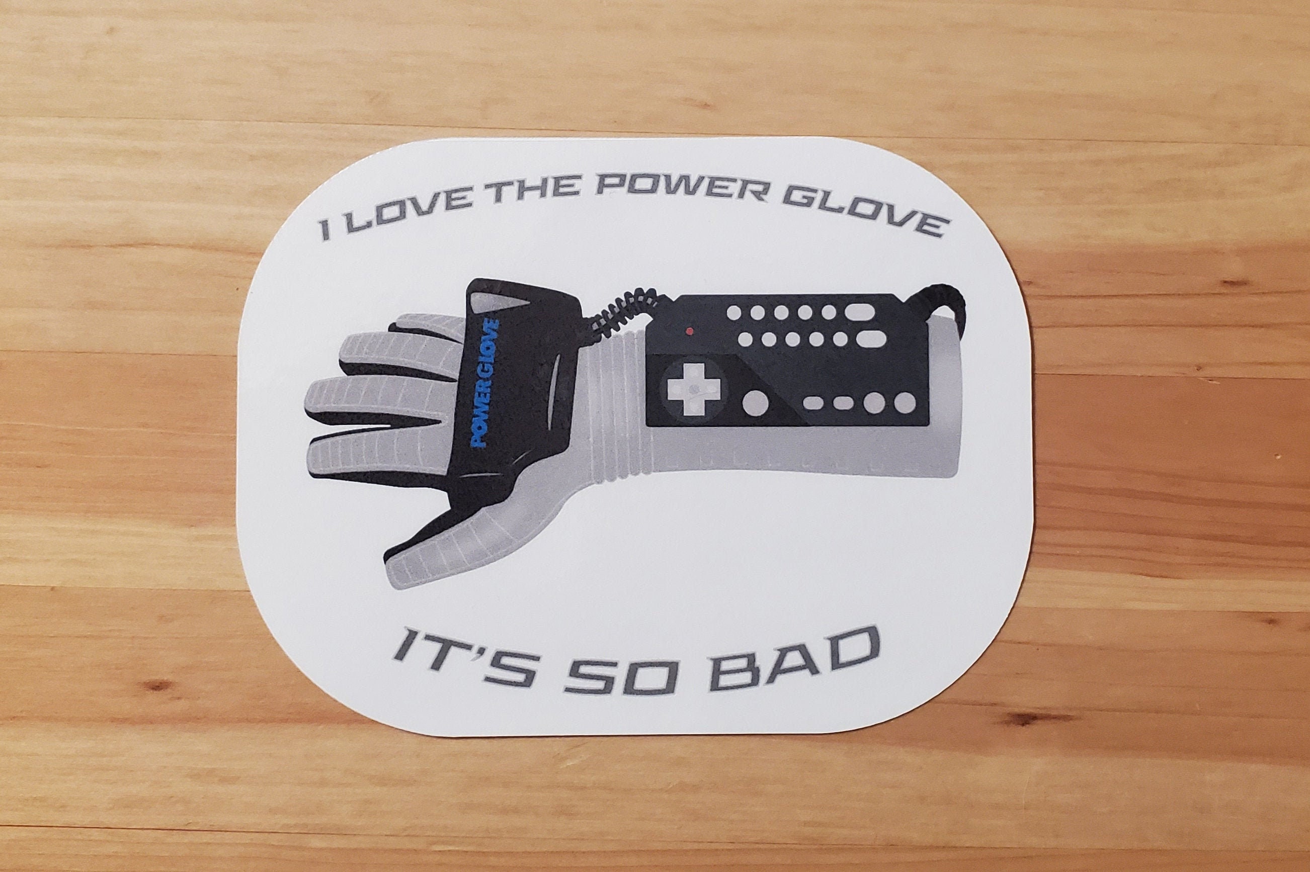 I Love the Power Glove It's so Bad Sticker Etsy Hong Kong