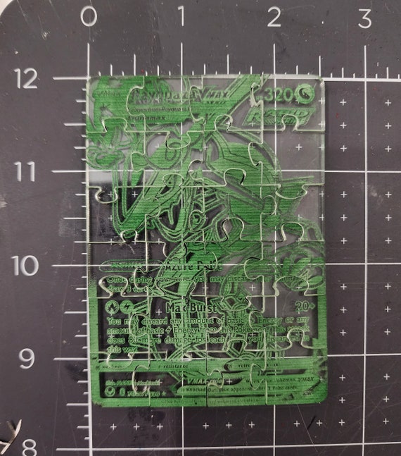 Pokemon Card Puzzle - Acrylic Rayquaza - Etsy