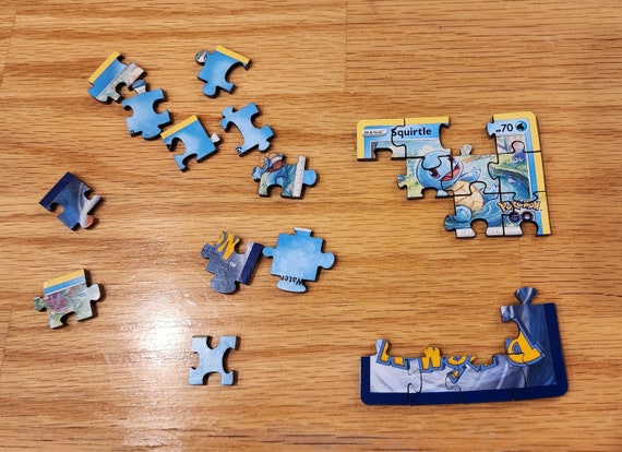 Squirtle Pokemon Card Reversible Puzzle - 24 pc