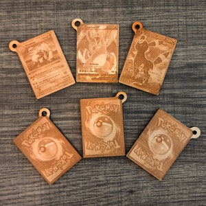 Custom TCG Wooden Keychain