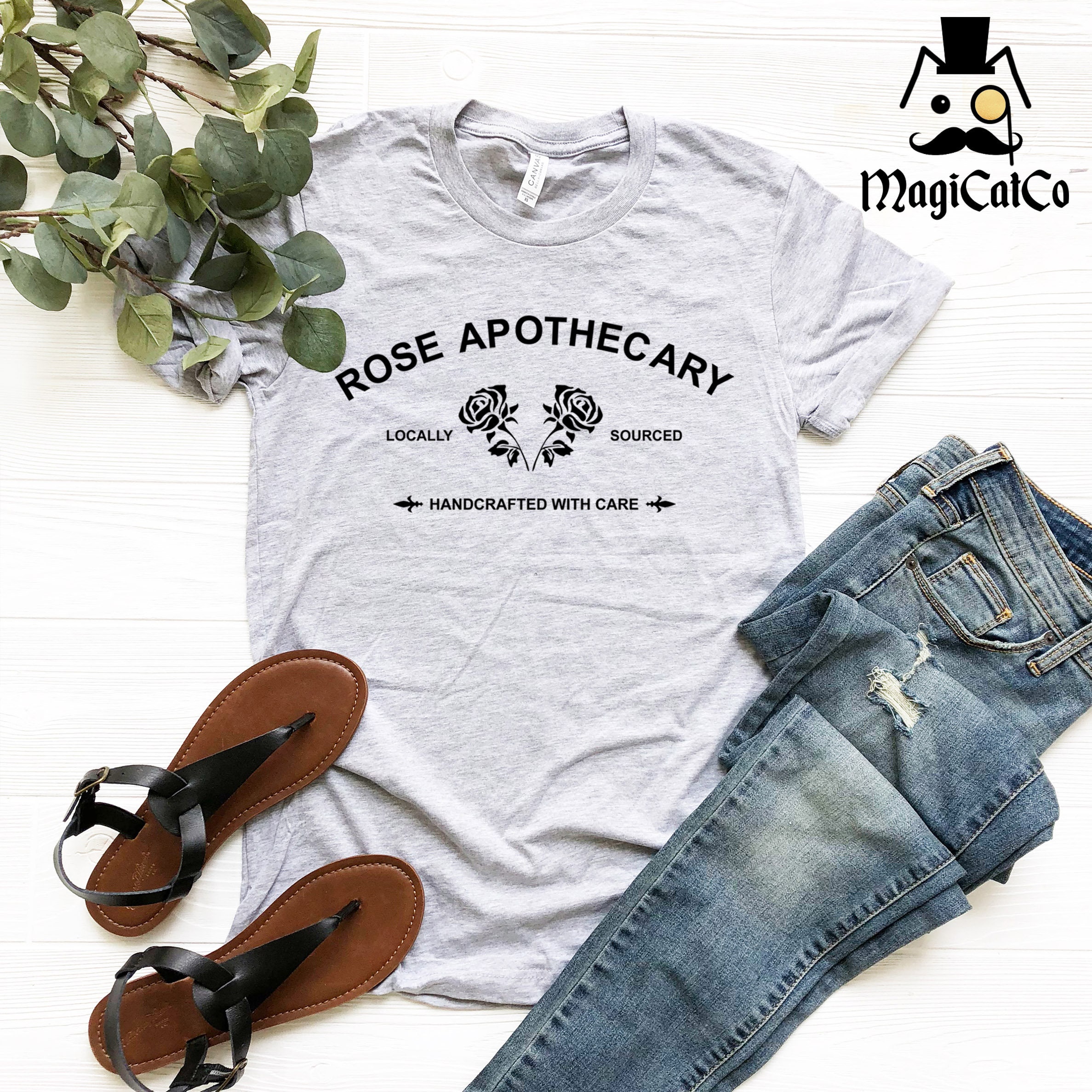 Rose Apothecary Shirt Adult T Shirts Locally Sourced Hand | Etsy