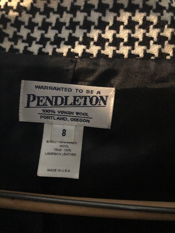 Pendlton Herringbone Black and White Blazer women… - image 4