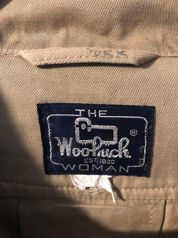 Vintage Womens Woolrich Trench Coat with Belt Wom… - image 5