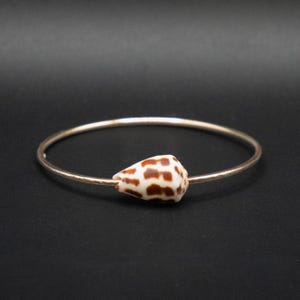 Hawaiian Hebrew Cone Shell Bangle | Gold Filled | Size Small (7.5")