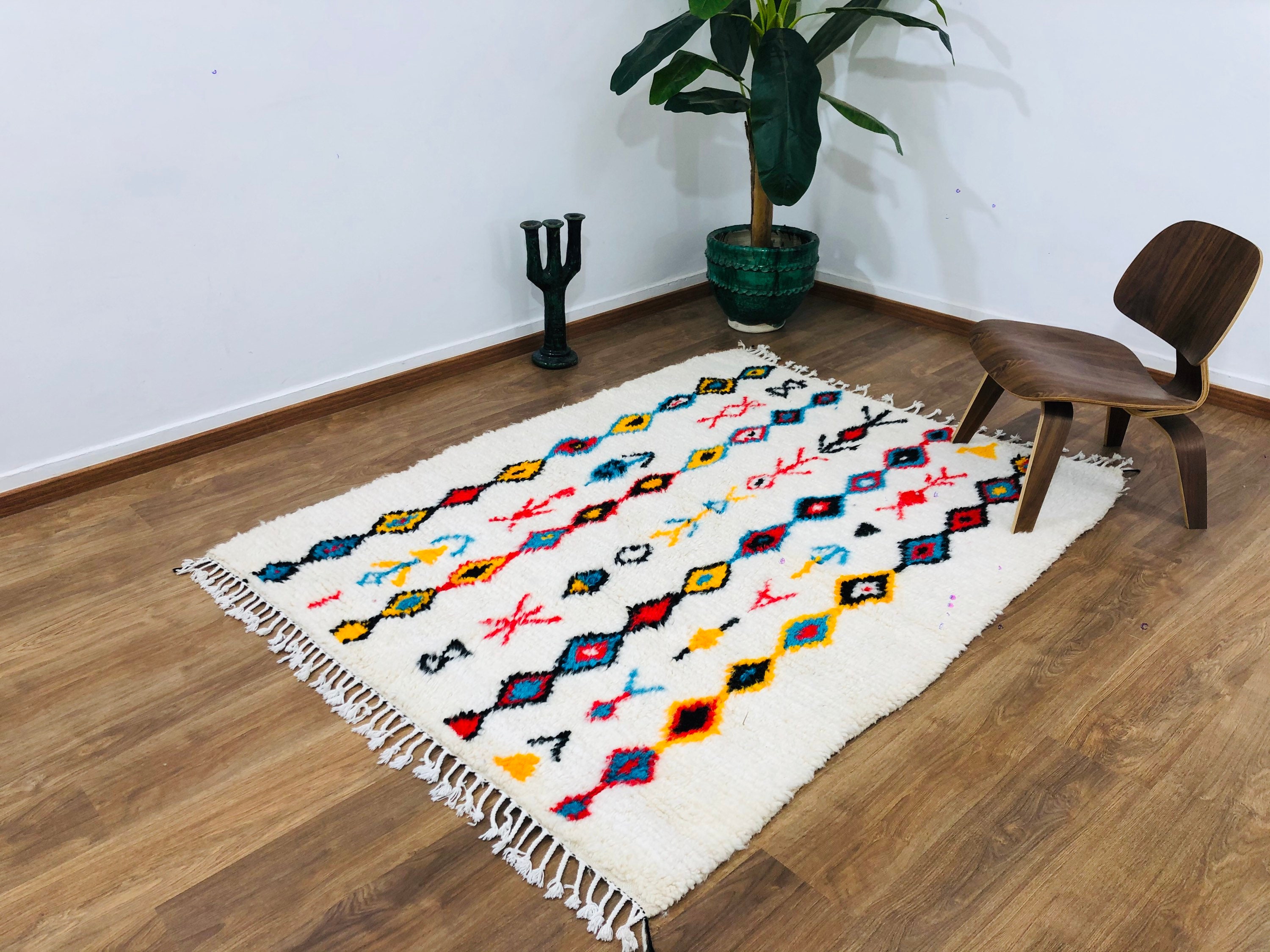Berber Rug Azilal Rug Moroccan Berber Rug 6 46 X 4 98 Ft 197 X 152 Cm Authentic Handwoven Moroccan Carpet