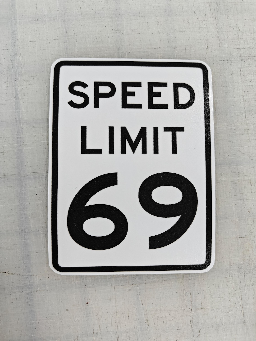 Speed Limit 69 Vinyl Sticker / Road Sign Sticker - Etsy Australia