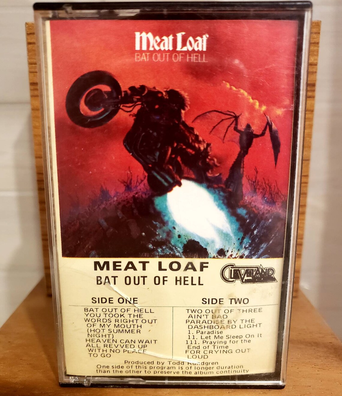 Meat Loaf Bat Out of Hell Cassette Original 1977 Complete Etsy