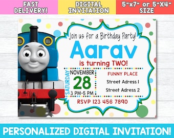 Thomas Invitation Etsy