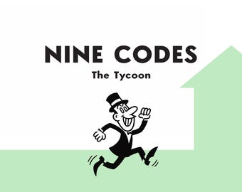 Escape Room Puzzle Postcard - Nine Codes: The Tycoon - boardgame brain teaser activity