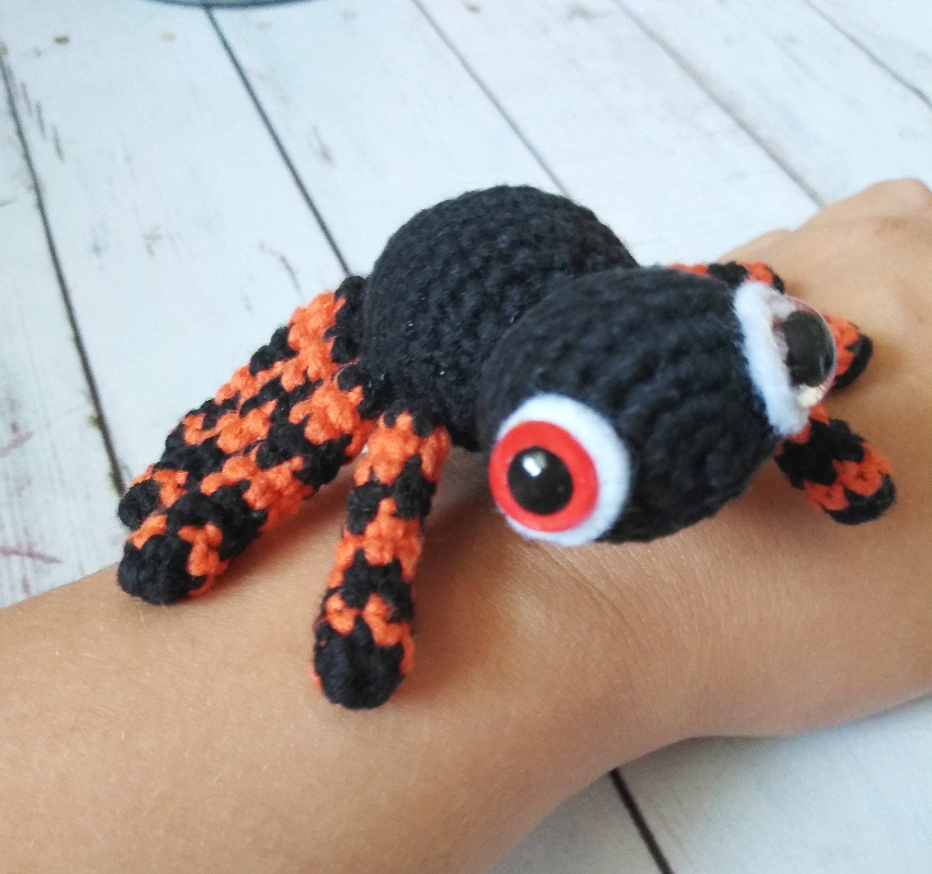 Plush spider pattern DIY Halloween toy Halloween decor Etsy