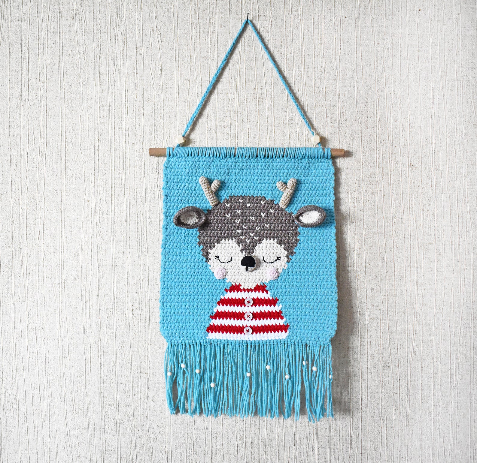 Personalized Deer Wall Hanging. Wall Woodland Decor for Etsy