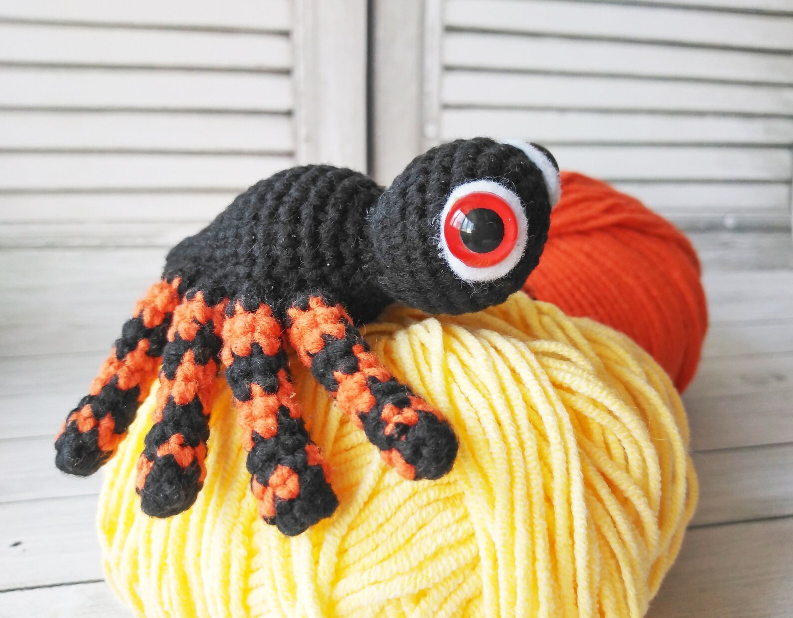 Plush spider pattern DIY Halloween toy Halloween decor Etsy