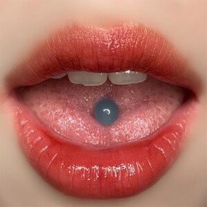 Glow Tongue Piercing Etsy Singapore