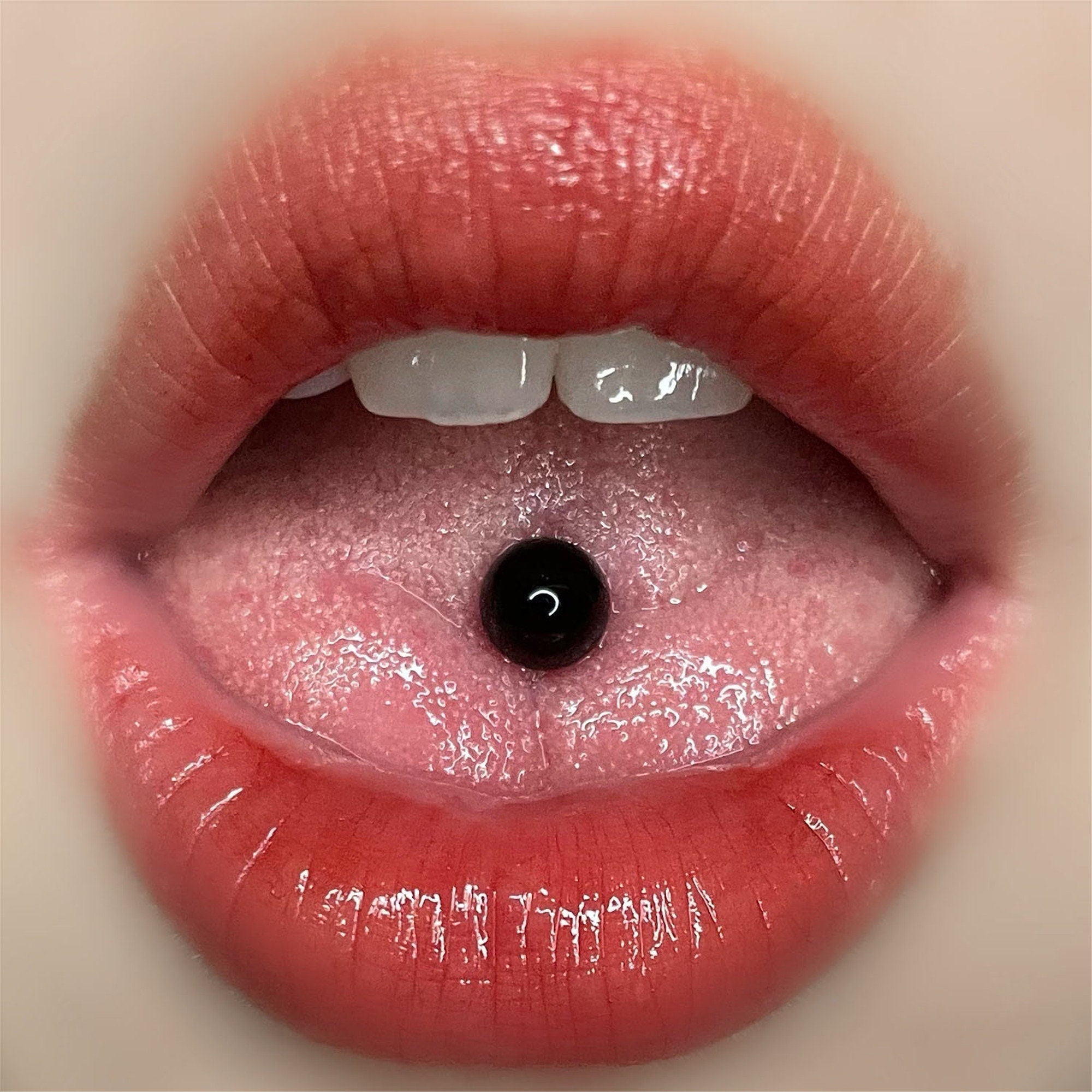 10 Colors Tongue Stud Cool Acrylic Tongue Ring Titanium Etsy