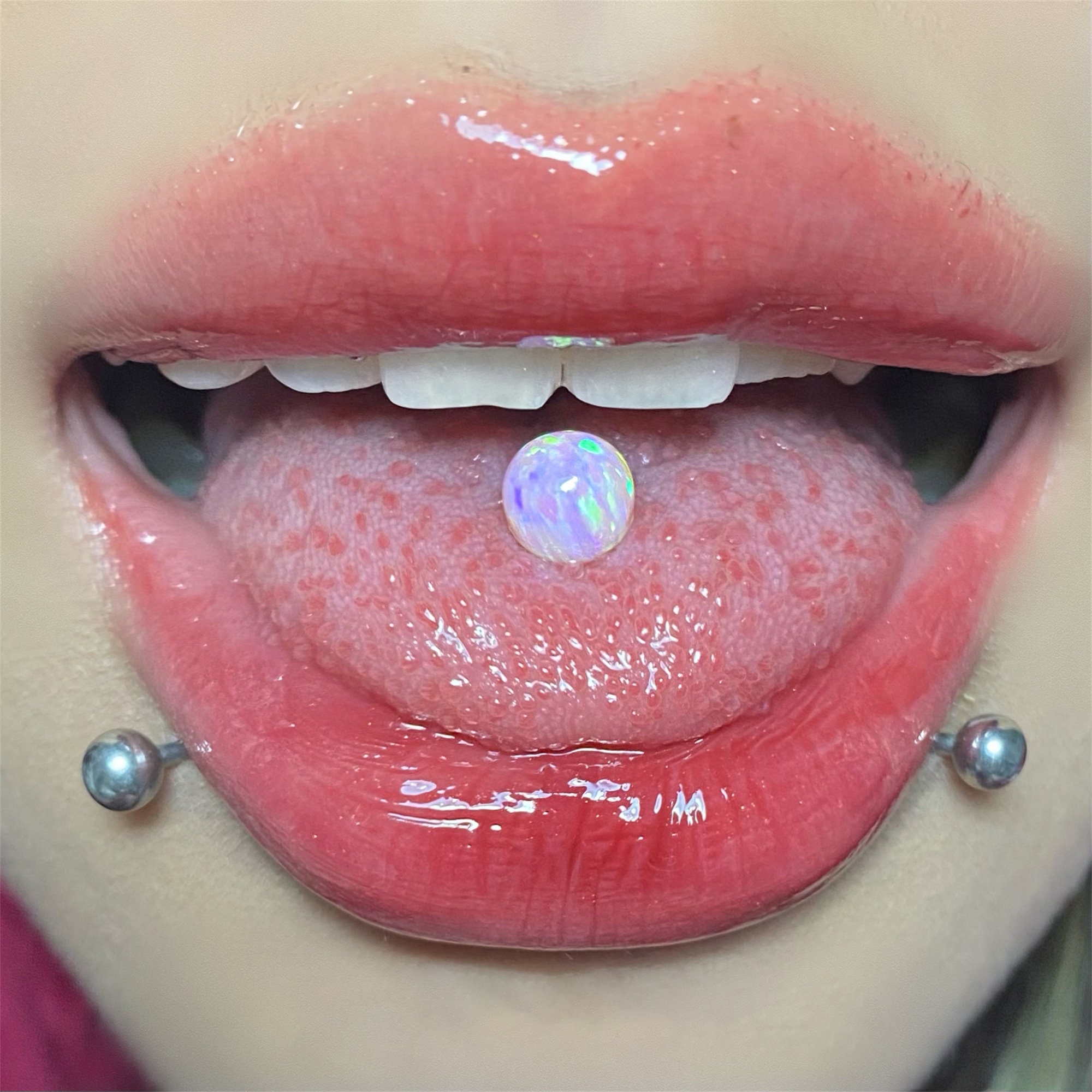 Real opal tongue best sale ring