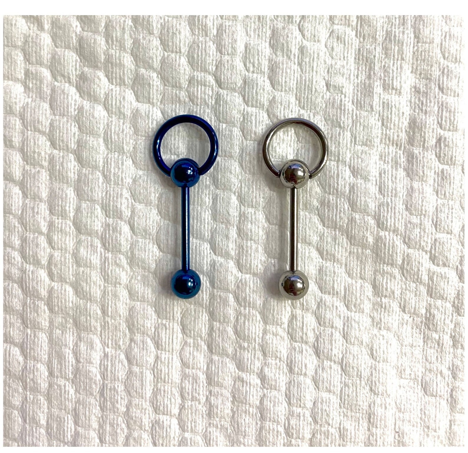 Circle Tongue Stud Cool Tongue Ring Titanium Steel Tongue Etsy