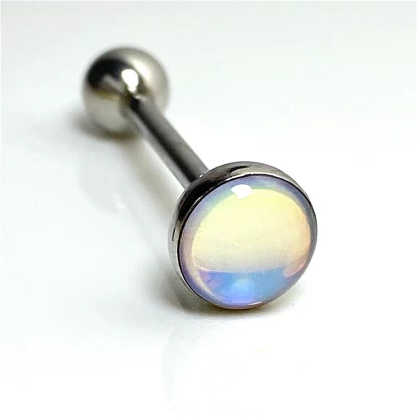 5 Style Shiny Tongue Stud Cool Tongue Ring Titanium Steel Etsy