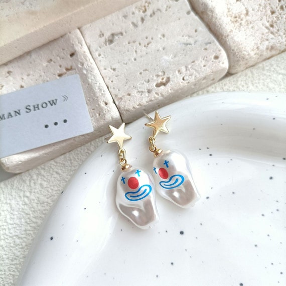 Jiwinaia 2024 clown earrings