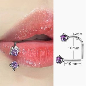 Fairy Lip Ring, Lip Piercing,Nose Ring, Eyebrow Ring,Tongue Ring,Cartilage Piercing,Tragus Piercing,Medical Stainless Steel,Body Piercing.