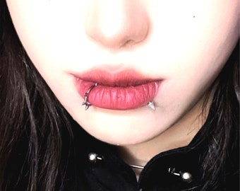 Rivets Lip Ring Nose Ring Cool Eyebrow Ring Punk Tongue Ring