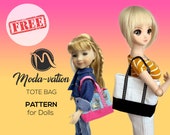 FREE Tote bag for dolls. Read please description to find out how to get it for FREE. Doll clothes patterns pdf.