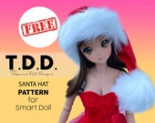 Santa Hat FREE digital pattern for dolls. Smart Doll. Read please description to find out how to get it for FREE.
